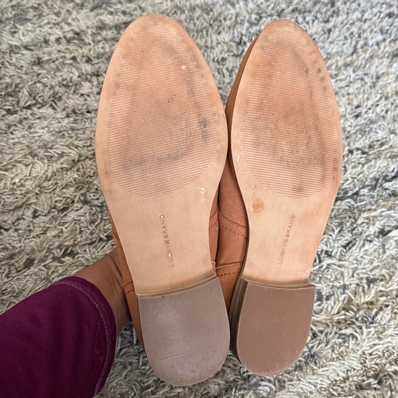 Lucky Brand LP-EFINNIA Brown Lace-Up LEATHER OXFORDS Shoes SZ 9.5 - Picture 7 of 9